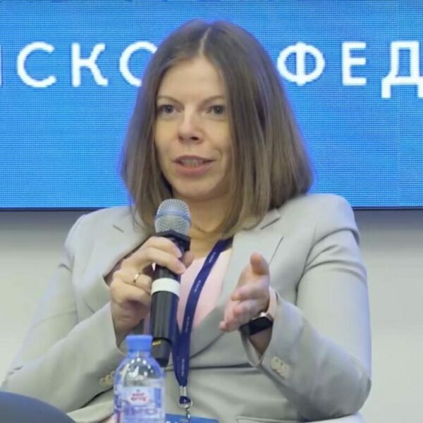Алена Ёлкина на панельной дискуссии в аналитическом центре при правительстве РФ